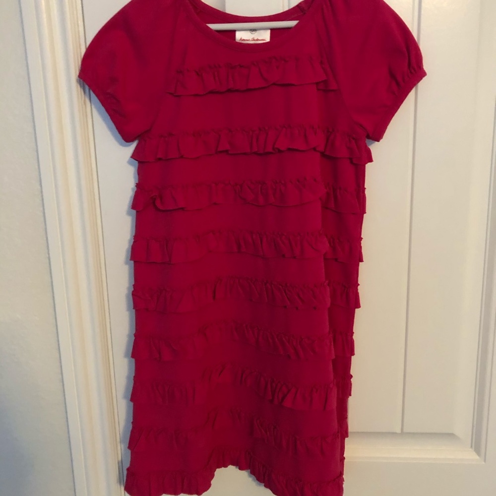 Hanna Andersson girls pink dress 120